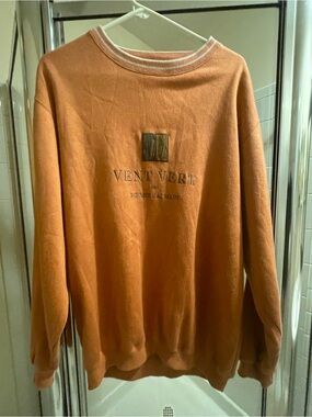 Pierre Balmain Pullover Sweater - L  - Vintage Office Sweater - Rustic Orange
